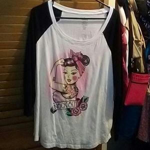 Torrid baseball T sz 1